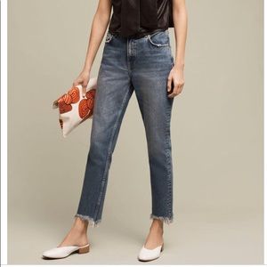 Pilcro Tilde Ultra High-Rise Cropped Jeans